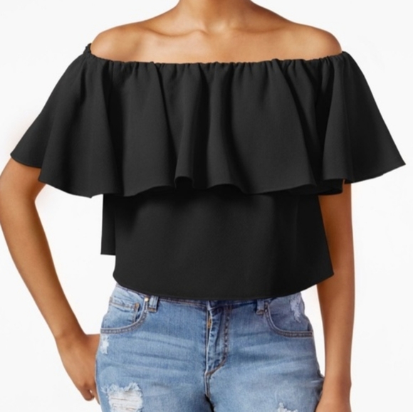 NWOT - RACHEL by Rachel Roy Cropped Strapless Top - Picture 1 of 3